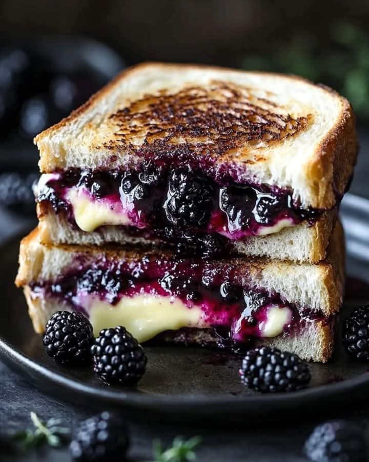 Balsamic Blackberry Bliss Grilled Cheese