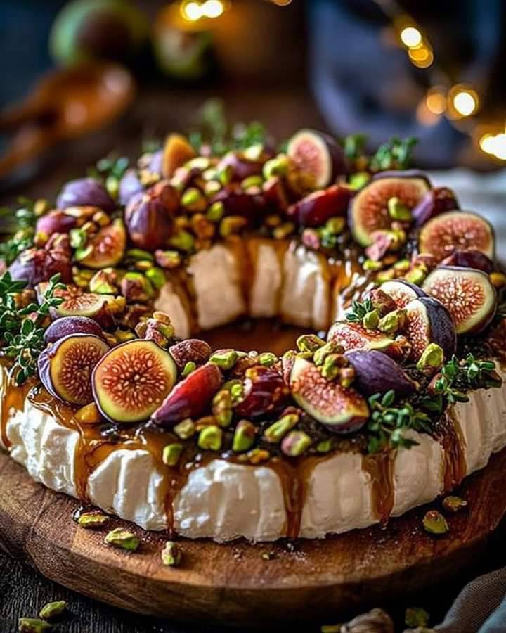  Fig, Goat Cheese & Pistachio Wreath